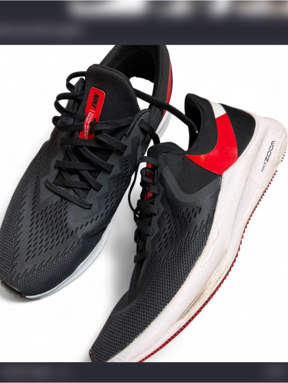 Nike Winflo 6 Running Shoe Mens 13 University Red Zoom Low Top AQ7497 008